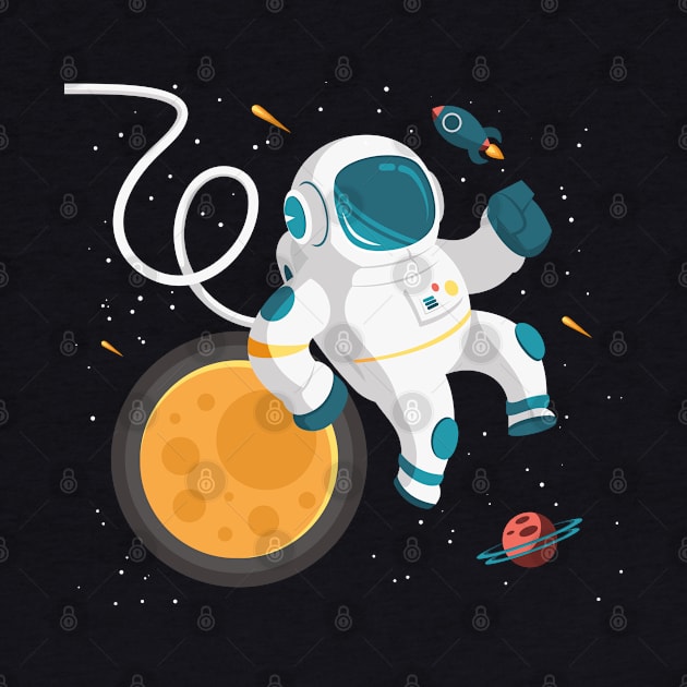 Astronaut In Space by Mako Design 